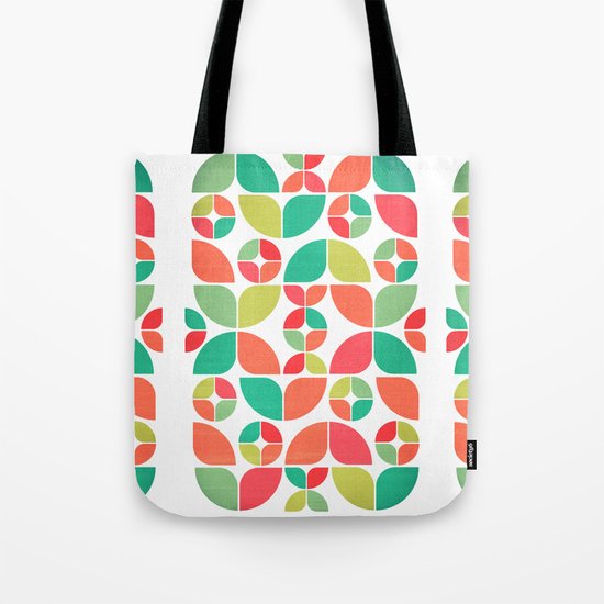 Vintage Summer Pattern Tote Bag