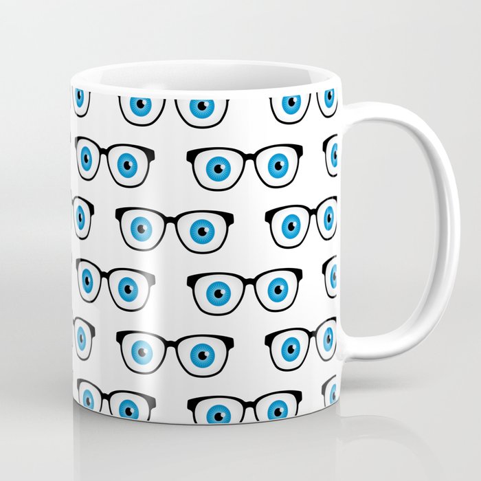 Optician Eyeglasses With Eyeballs Coffee Mug