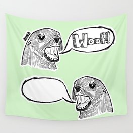 Sea Lion Woof! Wall Tapestry