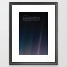 The Pale Blue Dot  Framed Art Print