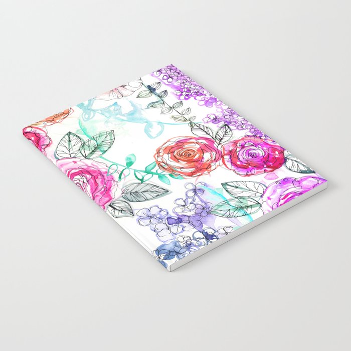Pastel Rose Garden 02 Notebook