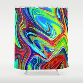 Liquid Background Pattern Shower Curtain