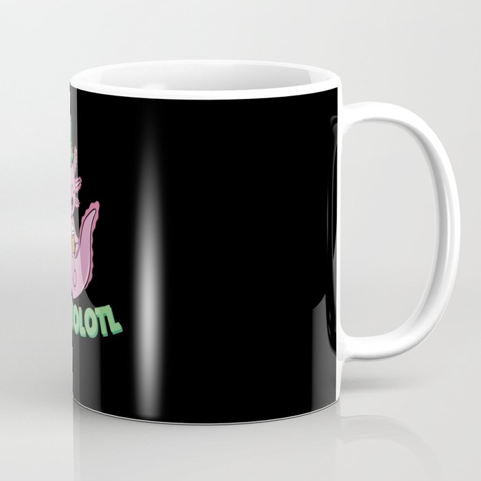 Drinkolotl St Patricks Day Axolotl Pun Beer Coffee Mug