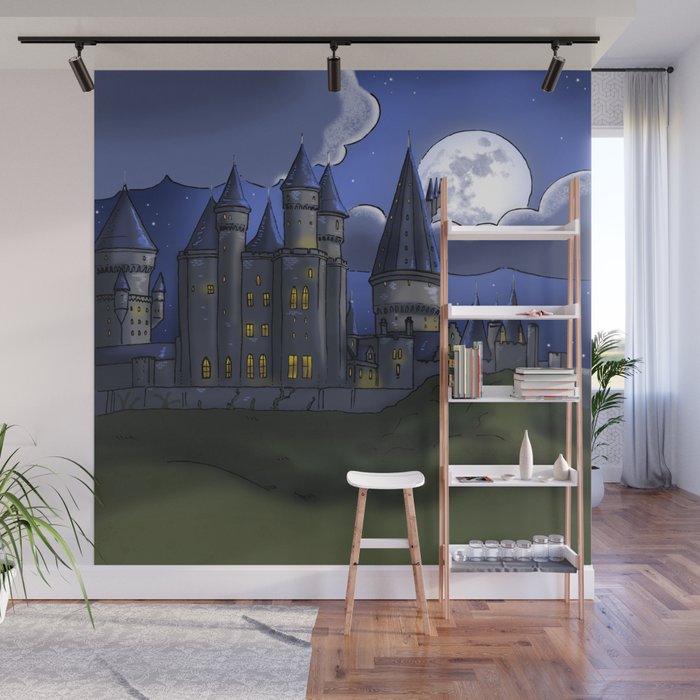 Castle Hogwarts Harry Potter Wall Mural By Monigotadas