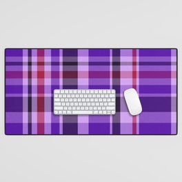 Plaid // Purple Blackberry Desk Mat