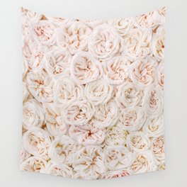 Ivory Rose Wall Tapestry