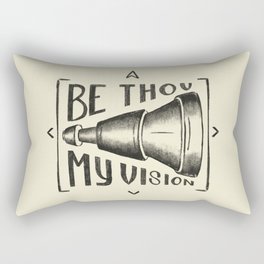 Be Thou My Vision (black) Rectangular Pillow