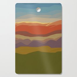 MONTANA Soft Sunset and Mountains  Cutting Board