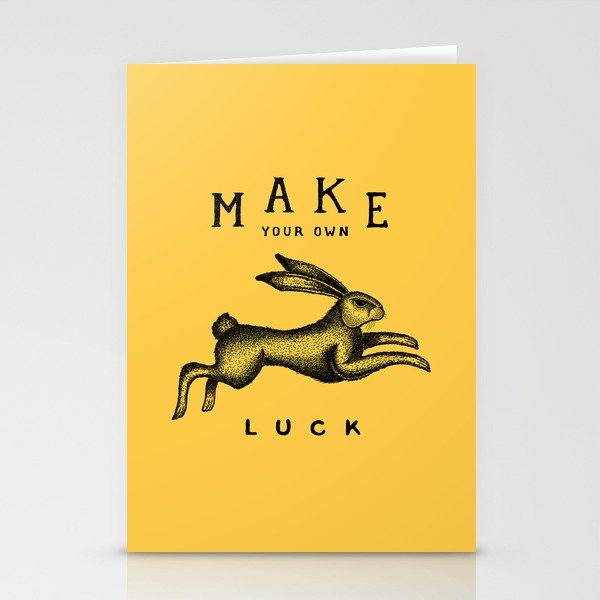 MAKE YOUR OWN LUCK Stationery Cards