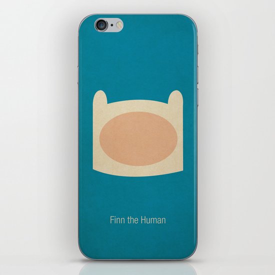 Minimalist Adventure Time Finn iPhone & iPod Skin