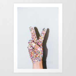 Peace, Love, and Sprinkles Art Print