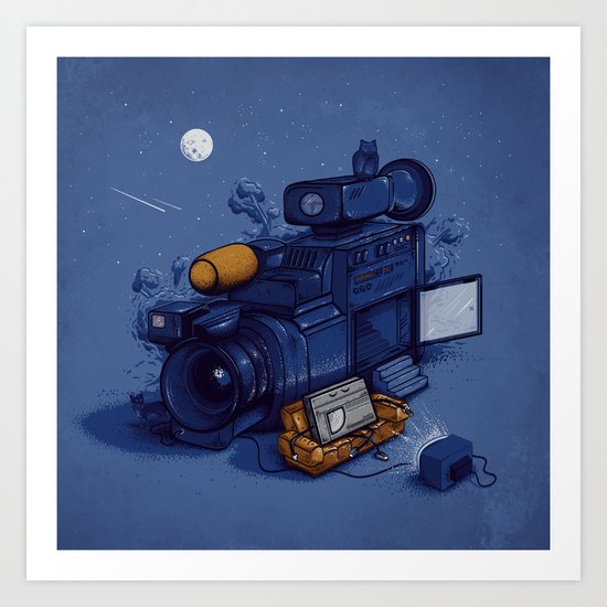 Movie Break Art Print