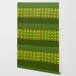 Greenish Oval Abstract Wallpaper