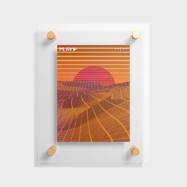 "Play" Series - Vaporwave Desert Floating Acrylic Print