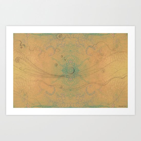 Spring landscape Art Print