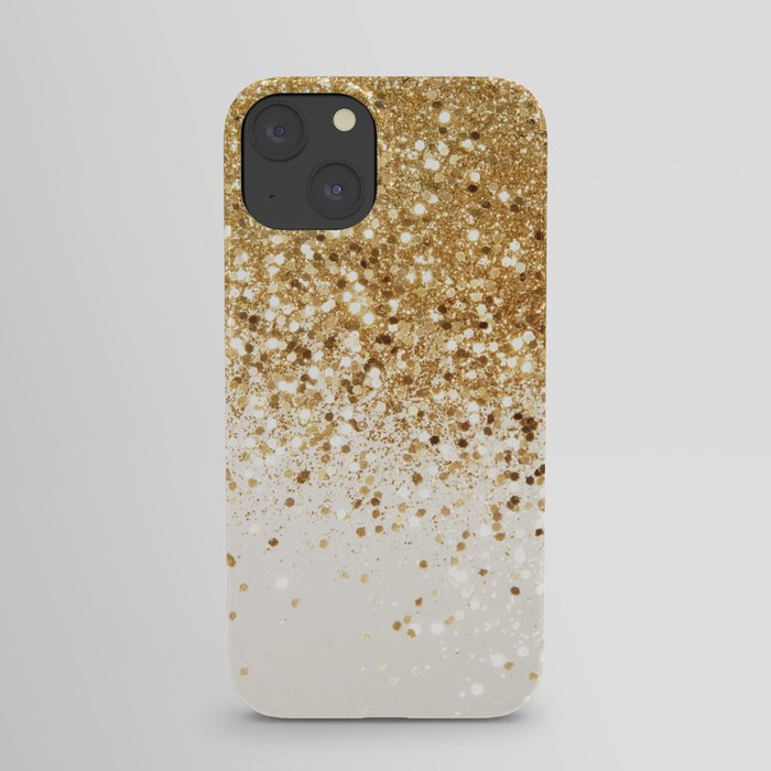 Sparkling Gold Glitter Glam #2 (Faux Glitter) #shiny #decor #art #society6 iPhone Case