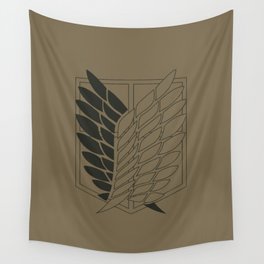 Attack on Titan: Wings Of Freedom Logo (Outline) Wall Tapestry