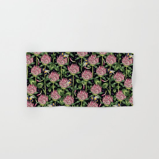 night work in the garden Hand & Bath Towel