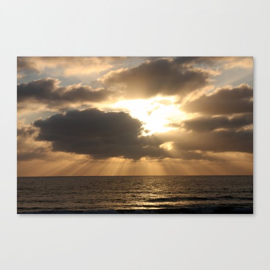 Ocean sunset Canvas Print