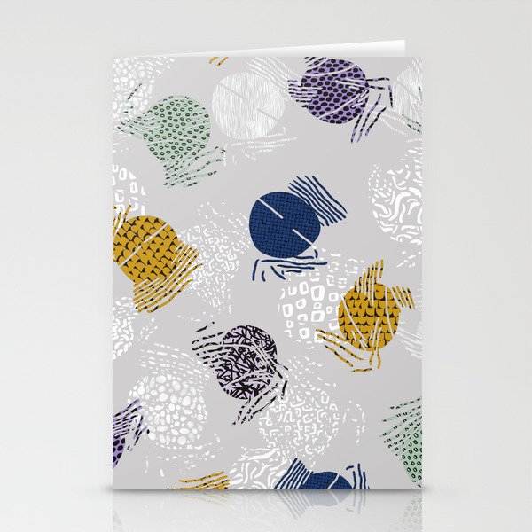 Colorful abstract circles 8L Stationery Cards