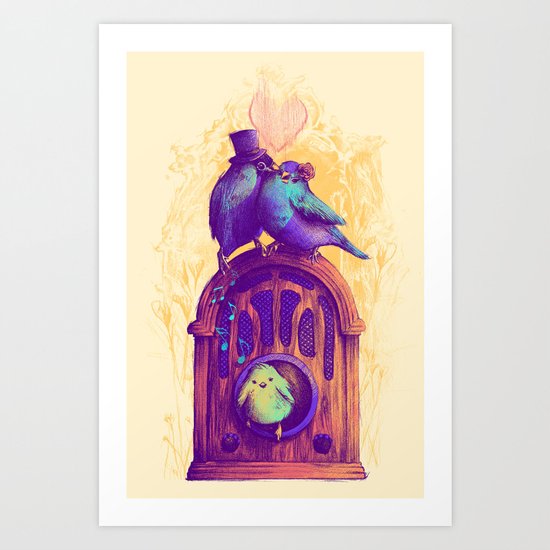 LISTEN TO THE SONG Art Print