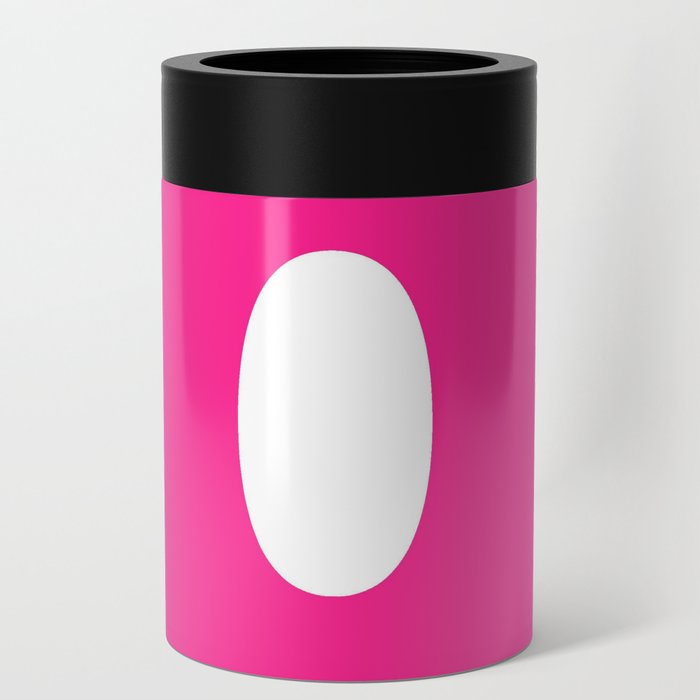 Q (Dark Pink & White Letter) Can Cooler