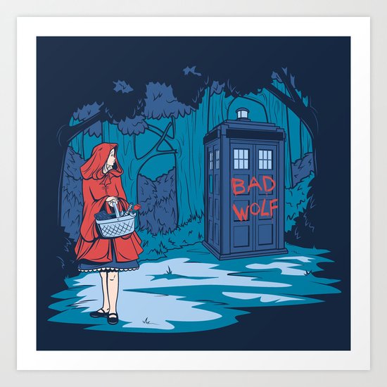 Big Bad Wolf Art Print