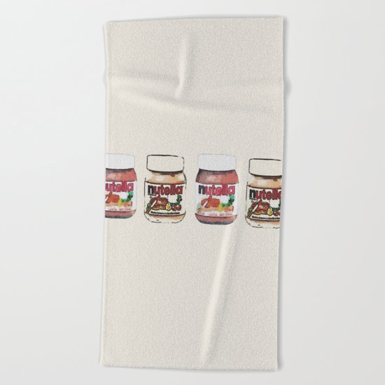 nutella-328 Beach Towel