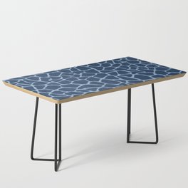 Mosaic Abstract Art Deep Blue Coffee Table