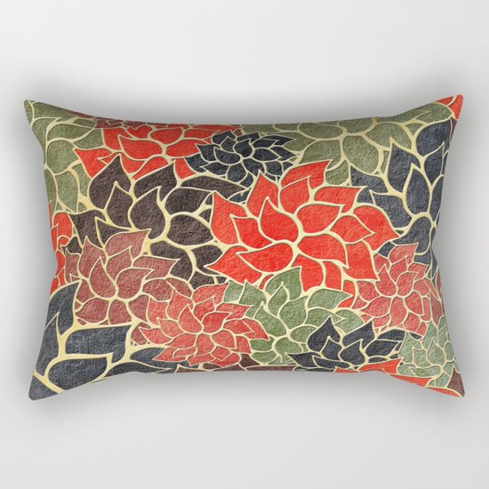 Floral Abstract 17 Rectangular Pillow