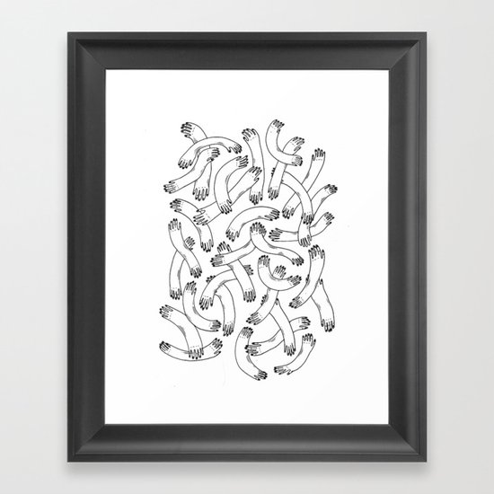 Touchy-feely Framed Art Print