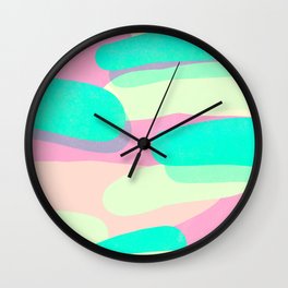 jelly / pink & aquamarine Wall Clock