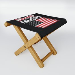 College Enlisted Funny Patriotic Folding Stool
