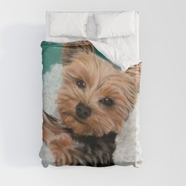 Chewie the Yorkie Duvet Cover