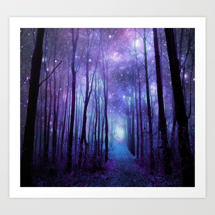 Fantasy Forest Path Art Print