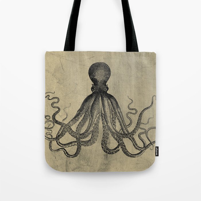 vintage octopus Tote Bag