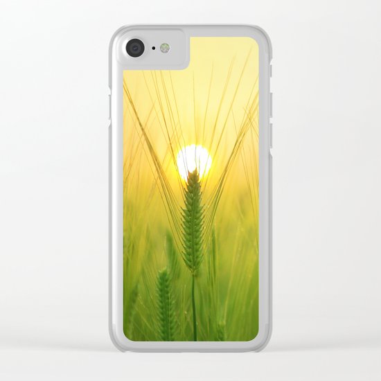 barley field Clear iPhone Case