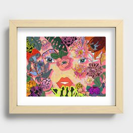 Face Garden Recessed Framed Print