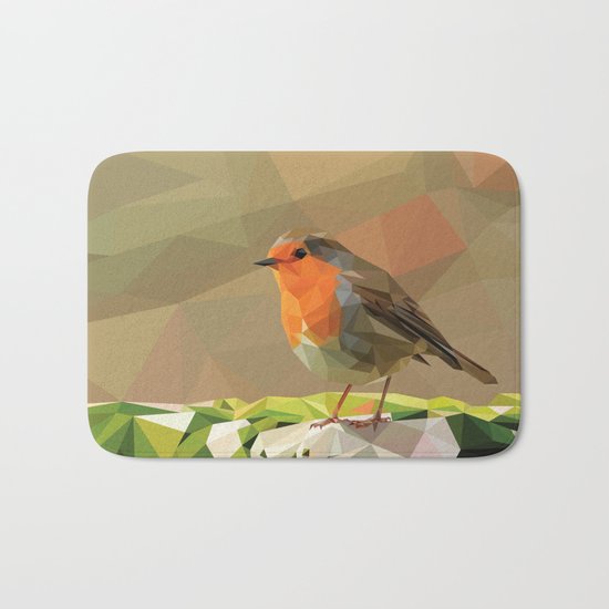 Red Robin Bath Mat