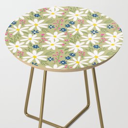 Spring Flower Pattern Side Table