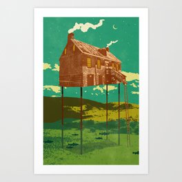 RIVER HOUSE Art Print