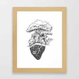 Nature Lover's Heart Framed Art Print