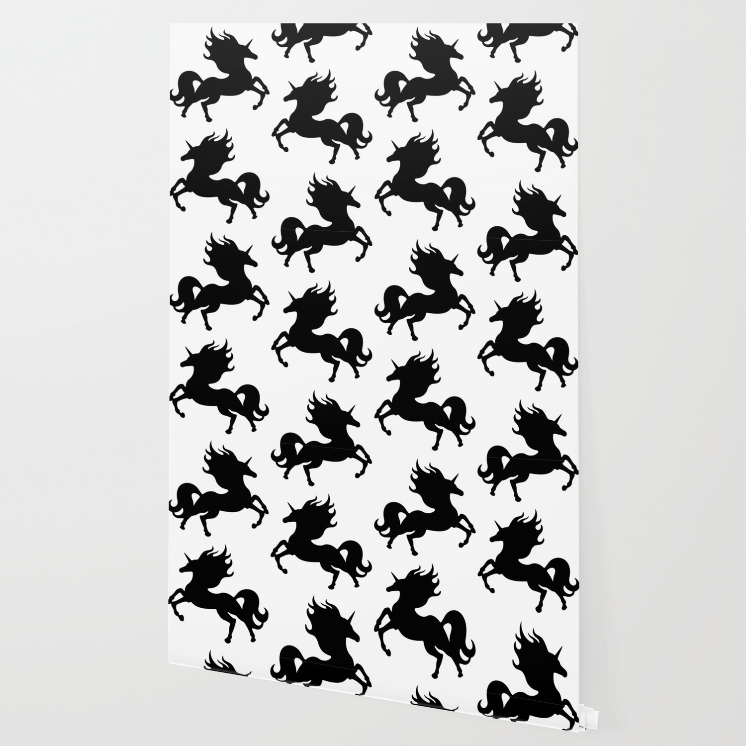 Simple Black Unicorn Wallpaper By Xooxoo Society6