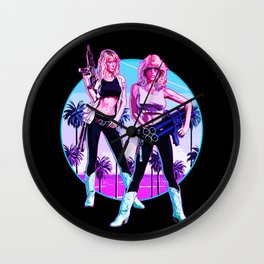 Hard Ticket to Hawaii - Big Guns Wall Clock