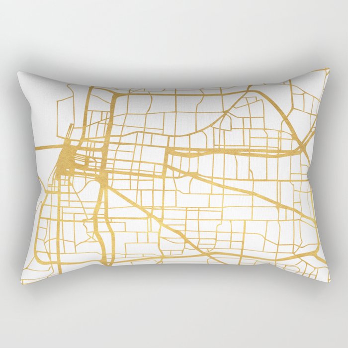 MEMPHIS TENNESSEE CITY STREET MAP ART Rectangular Pillow