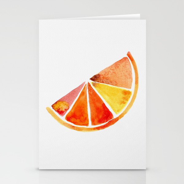 Orange slice Stationery Cards