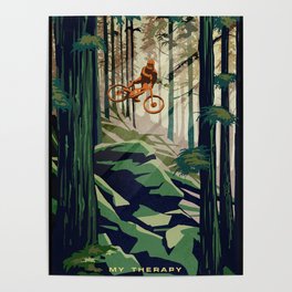 MY THERAPY MOUNTAIN BIKE POSTER Poster