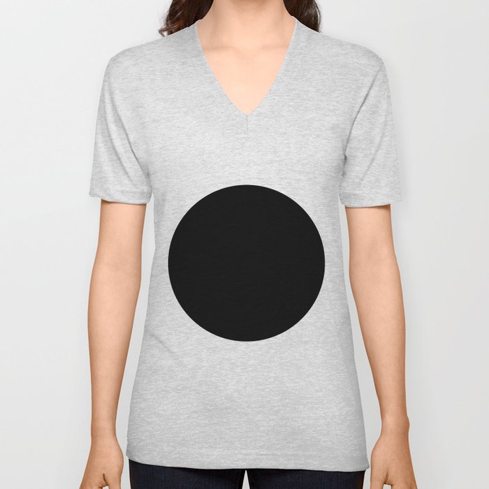 The Circle – Black V Neck T Shirt