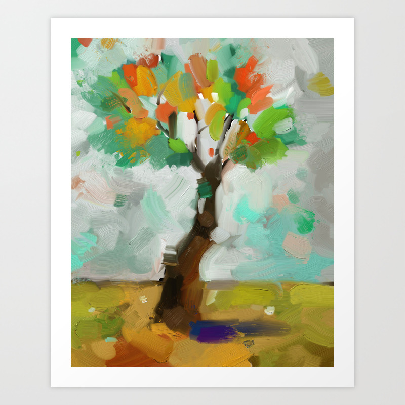 Modern Impressionist Painting Collorist Art Nature Art Art Print