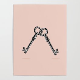 Vintage Keys Poster